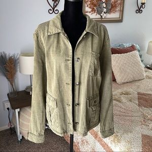 Canvas Army Green Jacket
